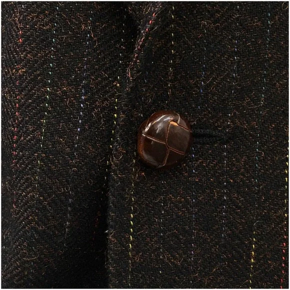 VINTAGE Mens Western Blazer Sport Coat Casual Jacket Size 44L Two Button Suit